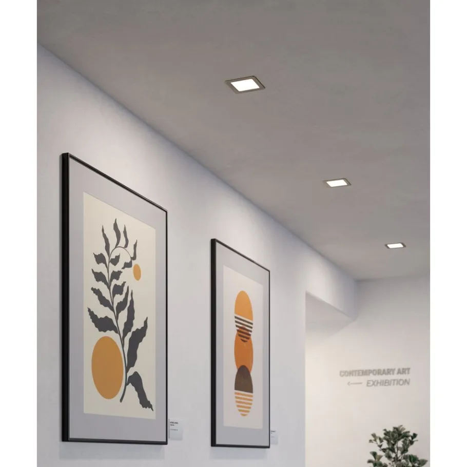 Eglo FUEVA 5 inbouwarmatuur staal nikkel-mat / Kunststof wit Best