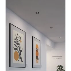 Eglo FUEVA 5 inbouwarmatuur staal zwart / Kunststof wit Ø 86 mm Discount