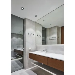 Eglo FUEVA 5 inbouwarmatuur staal zwart / Kunststof wit Ø 86 mm Discount