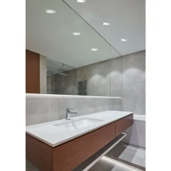 Eglo FUEVA 5 inbouwarmatuur staal chroom / Kunststof wit Ø 86 mm