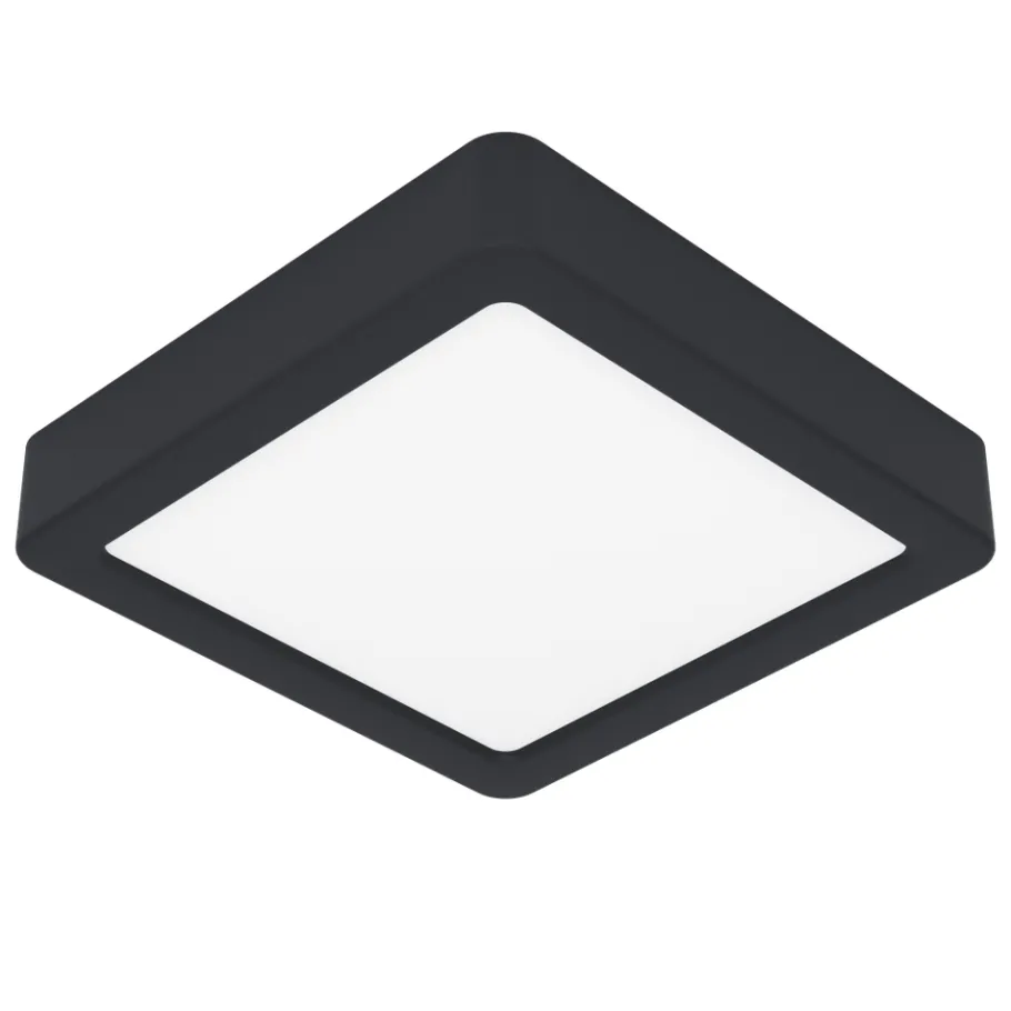 Eglo FUEVA 5 opbouwarmatuur staal zwart / Kunststof wit H: 28 mm Best