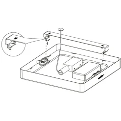 Eglo FUEVA 5 opbouwarmatuur staal wit / Kunststof wit H: 28 mm Discount