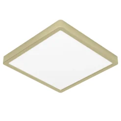 Eglo FUEVA 5 opbouwarmatuur staal geelkoper-geborsteld / Kunststof wit H: 28 mm