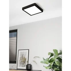 Eglo FUEVA 5 opbouwarmatuur staal zwart / Kunststof wit H: 28 mm Outlet