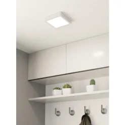 Eglo FUEVA 5 opbouwarmatuur staal wit / Kunststof wit H: 28 mm Online