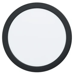 Eglo FUEVA 5 opbouwarmatuur staal zwart / Kunststof wit H: 28 mm | Ø 210 mm Outlet