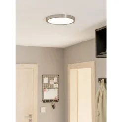 Eglo FUEVA 5 opbouwarmatuur staal nikkel-mat / Kunststof wit H: 28 mm | Ø 285 mm Sale