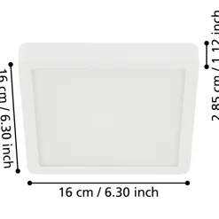 Eglo FUEVA 5 opbouwarmatuur staal wit / Kunststof wit H: 28 mm Sale