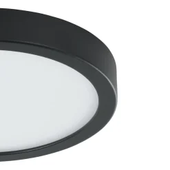 Eglo FUEVA 5 opbouwarmatuur staal zwart / Kunststof wit H: 28 mm | Ø 210 mm Best