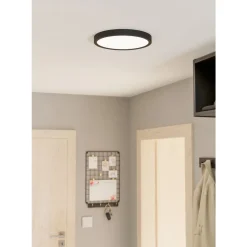 Eglo FUEVA 5 opbouwarmatuur staal zwart / Kunststof wit H: 28 mm | Ø 285 mm Best