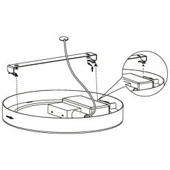 Eglo FUEVA 5 opbouwarmatuur staal wit / Kunststof wit H: 28 mm | Ø 285 mm Sale