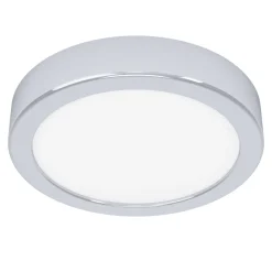 Eglo FUEVA 5 opbouwarmatuur staal chroom / Kunststof wit H: 28 mm | Ø 160 mm New