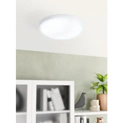 Eglo FUEVA 5 opbouwarmatuur staal wit / Kunststof wit H: 28 mm | Ø 285 mm Discount