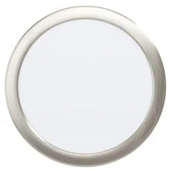 Eglo FUEVA 5 opbouwarmatuur staal nikkel-mat / Kunststof wit H: 28 mm | Ø 160 mm Outlet