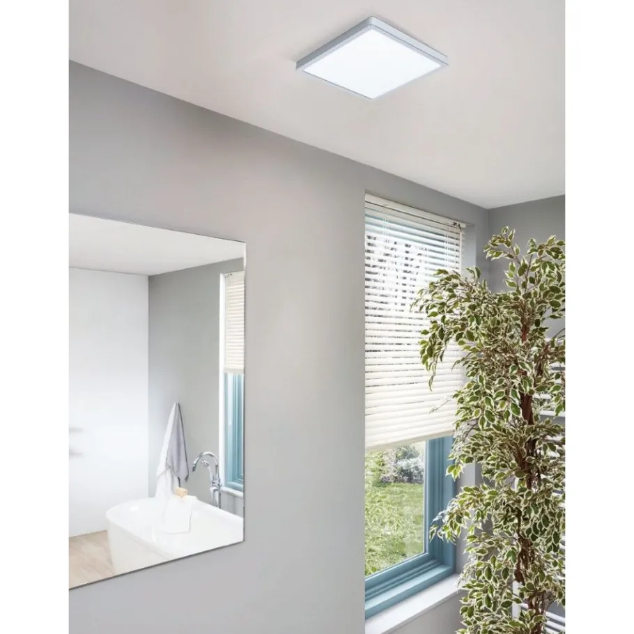 Eglo FUEVA 5 opbouwarmatuur staal chroom / Kunststof wit H: 30 mm Discount