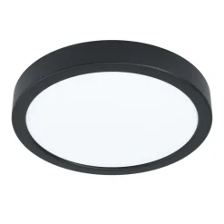 Eglo FUEVA 5 opbouwarmatuur staal zwart / Kunststof wit H: 28 mm | Ø 210 mm