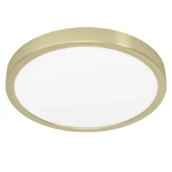 Eglo FUEVA 5 opbouwarmatuur staal geelkoper-geborsteld / Kunststof wit H: 28 mm | Ø 285 mm Best