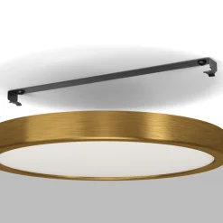 Eglo FUEVA 5 opbouwarmatuur staal geelkoper-geborsteld / Kunststof wit H: 28 mm | Ø 285 mm Best