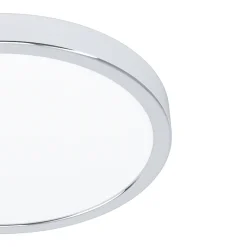 Eglo FUEVA 5 opbouwarmatuur staal chroom / Kunststof wit H: 28 mm | Ø 285 mm Online