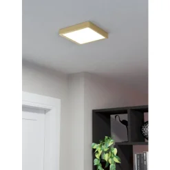 Eglo FUEVA 5 opbouwarmatuur staal geelkoper-geborsteld / Kunststof wit H: 28 mm Discount