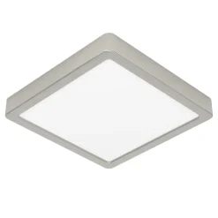 Eglo FUEVA 6 Plafondarmaturen staal nikkel-mat / Kunststof wit H: 25 mm