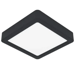 Eglo FUEVA 6 Plafondarmaturen Kunststof zwart / Kunststof wit H: 25 mm Hot