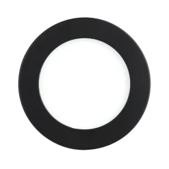 Eglo FUEVA FLEX inbouwarmatuur aluminium zwart / Kunststof wit H: 2 mm | Ø 117 mm Sale