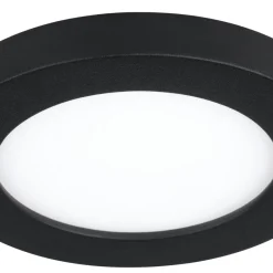 Eglo FUEVA FLEX inbouwarmatuur aluminium zwart / Kunststof wit H: 2 mm | Ø 117 mm Sale