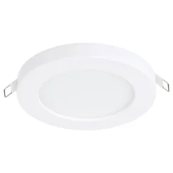 Eglo FUEVA FLEX inbouwarmatuur aluminium wit / Kunststof wit H: 2 mm | Ø 117 mm
