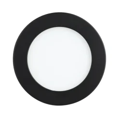 Eglo FUEVA FLEX inbouwarmatuur aluminium zwart / Kunststof wit H: 2 mm | Ø 117 mm Outlet