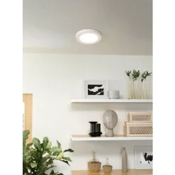 Eglo FUEVA FLEX inbouwarmatuur aluminium wit / Kunststof wit H: 2 mm | Ø 117 mm Best