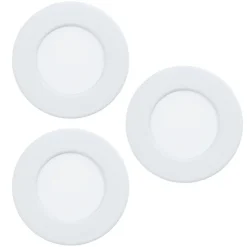 Eglo FUEVA 6-Z inbouwarmatuur Kunststof wit / Kunststof wit H: 39 mm | Ø 88 mm Outlet