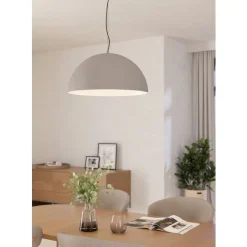 Eglo GAETANO 1 hanglamp staal zwart / staal grijs, wit H: 1500 mm | Ø 535 mm New
