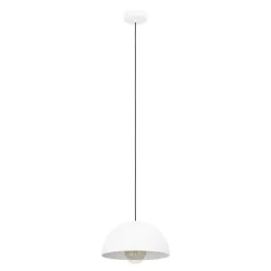 Eglo GAETANO hanglamp staal wit H: 1100 mm | Ø 300 mm Online