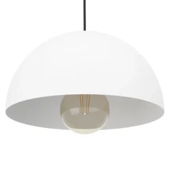 Eglo GAETANO hanglamp staal wit H: 1100 mm | Ø 300 mm Online