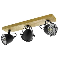 Eglo GATEBECK spot Hout natuur / staal zwart H: 205 mm Sale