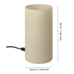 Eglo GEO Tafellampen / glas, kunststof zand H: 200 mm | Ø 100 mm New