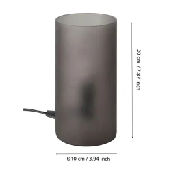 Eglo GEO Tafellampen / glas, kunststof grijs H: 200 mm | Ø 100 mm Sale