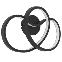 Eglo GIANELLA Wandlamp aluminium, staal zwart / Kunststof wit H: 215 mm Online