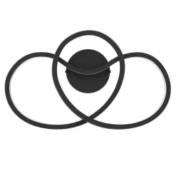 Eglo GIANELLA Wandlamp aluminium, staal zwart / Kunststof wit H: 215 mm Online