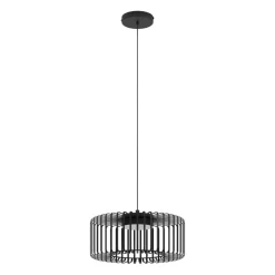 Eglo GINESTRONE-Z hanglamp staal zwart / Kunststof wit H: 1100 mm | Ø 450 mm Clearance
