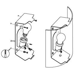Eglo GRAFIK Wand-/plafondlamp staal zilver / glas satijn wit H: 210 mm