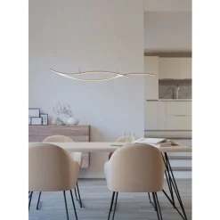 Eglo GRISOLIA hanglamp staal, kunststof bruin / Kunststof wit H: 1200 mm Discount