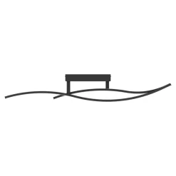 Eglo GRISOLIA Plafondarmaturen staal, kunststof zwart / Kunststof wit H: 150 mm Outlet