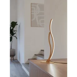 Eglo GRISOLIA Tafellampen staal, kunststof bruin / Kunststof wit H: 455 mm Outlet