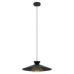 Eglo GRIZEDALE hanglamp staal zwart, geelkoper H: 1100 mm | Ø 500 mm New
