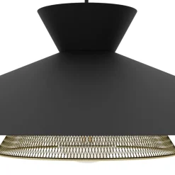 Eglo GRIZEDALE hanglamp staal zwart, geelkoper H: 1100 mm | Ø 500 mm New