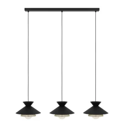 Eglo GRIZEDALE hanglamp staal zwart, geelkoper H: 1100 mm New