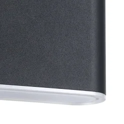 Eglo GRUTTI Wandlamp aluminium antraciet / Kunststof transparant H: 90 mm Online