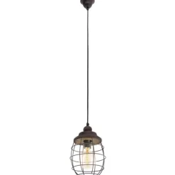 Eglo Hanglamp BAMPTON E27 BRUIN PATINE New